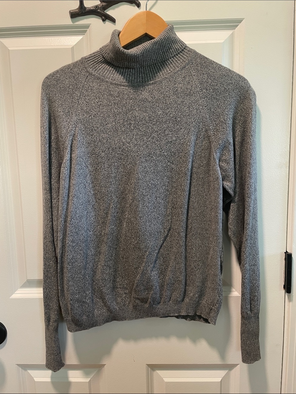 Talbots Gray Turtleneck Sweater Made in Italy
